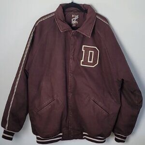 Vintage Down & Dirty DETROIT varsity Jacket Size 2XL